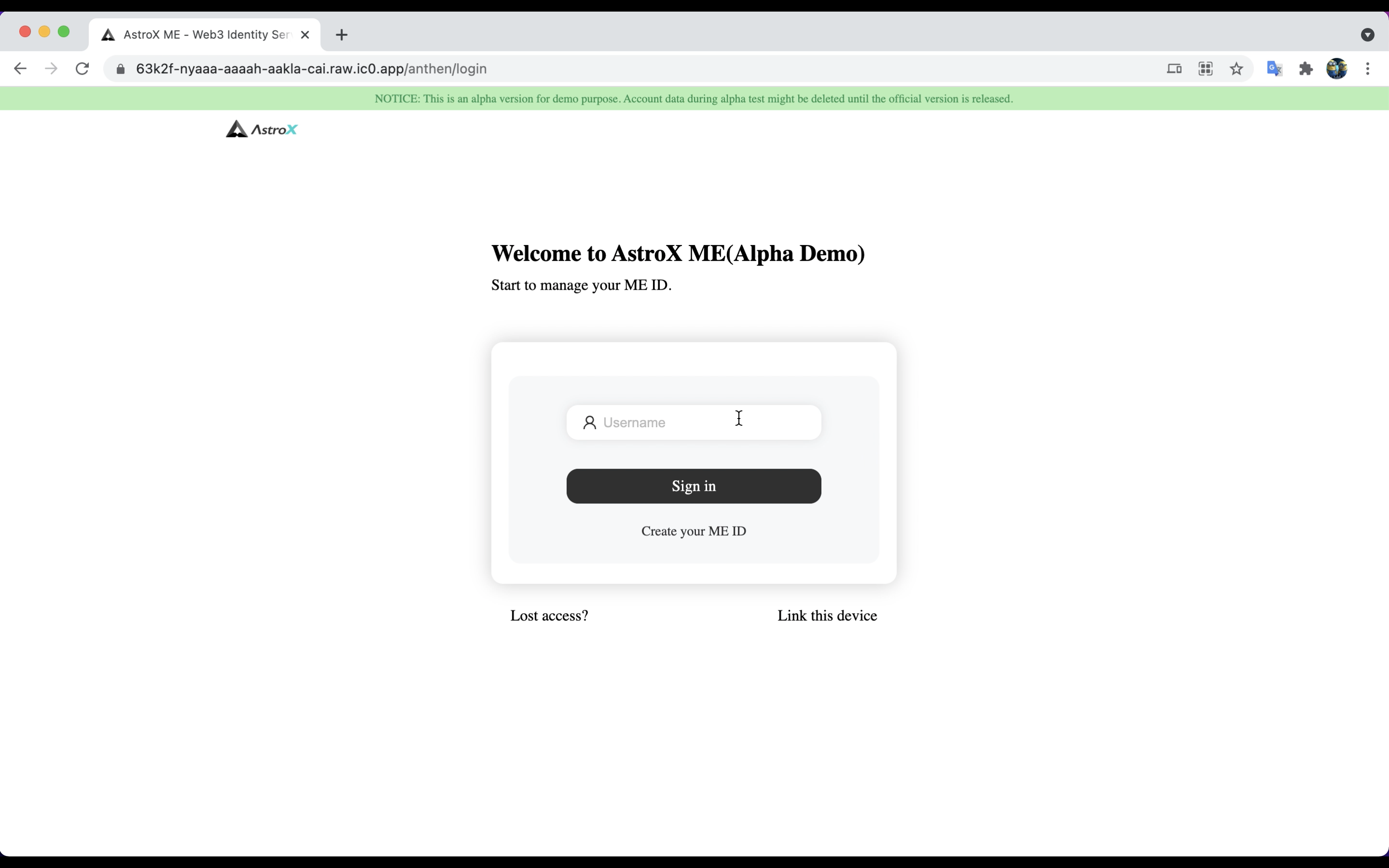 homepage